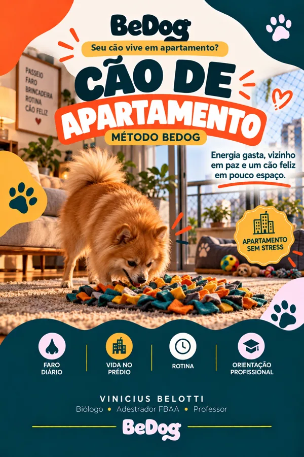 Capa do curso Cão de Apartamento — Método BeDog