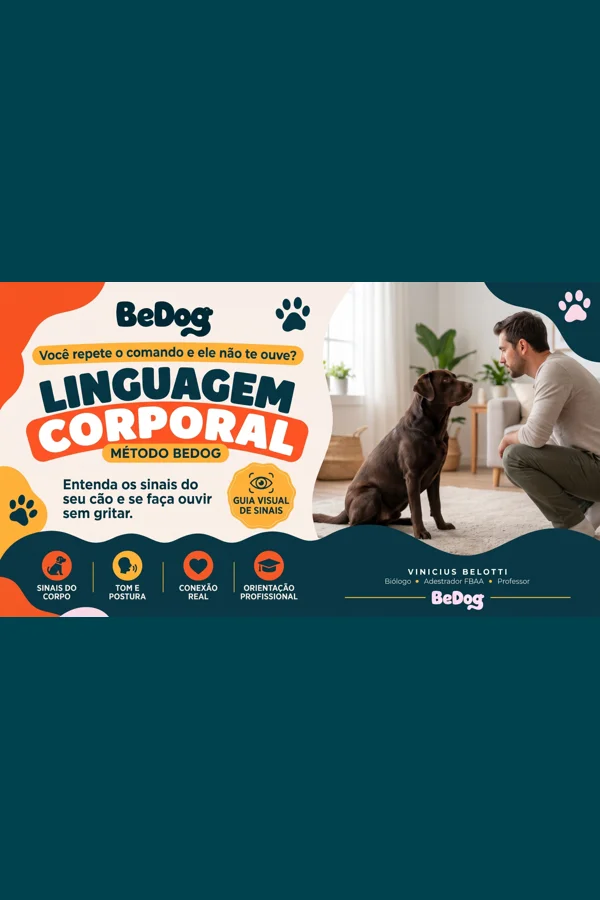 Capa do curso Linguagem Corporal — Método BeDog