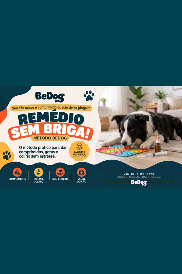 Capa do curso Remédio sem Briga — Método BeDog